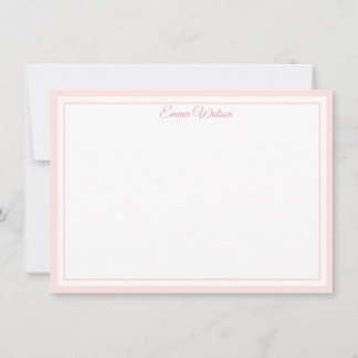 Custom Name Note Card