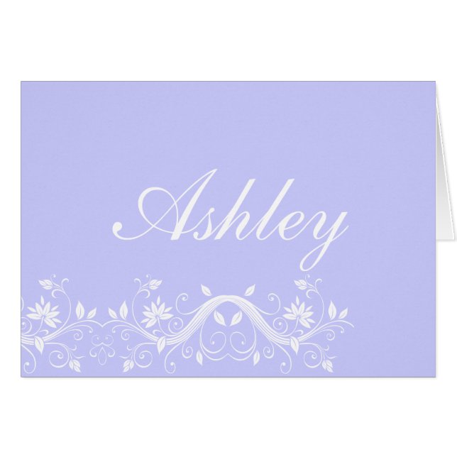 Custom Name Note Cards (Front Horizontal)