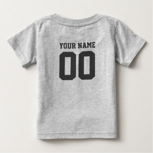 Custom Name Number Baby Football Jersey Bodysuit