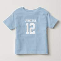 Custom Name Number Boys Sport Jersey Shirt