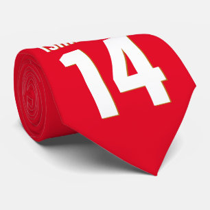 Custom Name, Number, Colours. Sports Fans Tie