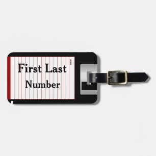 Custom Name & Number Floppy Disc double-sided Luggage Tag
