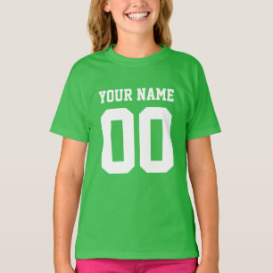 Custom Name Number Girls' Football Jersey Shirt