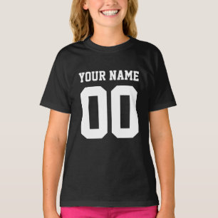 Custom Name Number Girls' Football Jersey Shirt