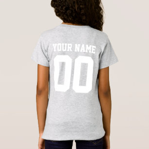 Custom Name Number Girls' Football Jersey Shirt