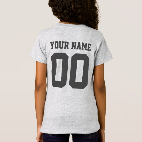 Football Jersey Name Number TShirts & Shirt Designs Zazzle NZ