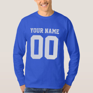 Custom Name Number Men's Football T-Shirt