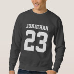 Custom Name Number Mens Sport Jersey T-Shirt Sweatshirt<br><div class="desc">Create your own personalised football jersey men's T-shirt with custom name and number. A cool customisable sports shirt, that is a great gift idea for men. This trendy men's sportswear is suitable for all sports, including football, soccer, volleyball, baseball, softball, basketball and hockey. Click 'Customise' button to add text, customise...</div>