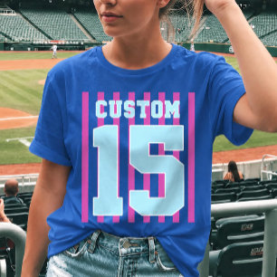 Custom Name Number Sport Jersey T-Shirt