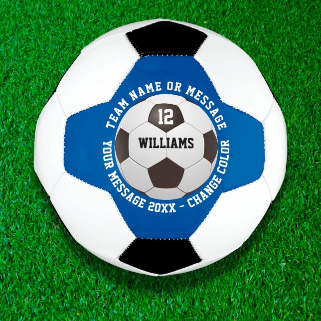 Custom Name Number Team Name Soccer Ball (Creator Uploaded)