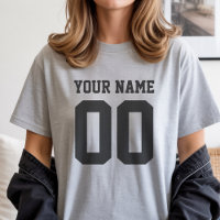 Custom Name Number Women's Football T-Shirt