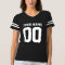 Custom Name Number Women's Football T-Shirt