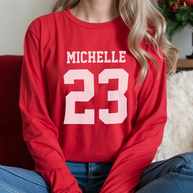 Custom Name Number Womens Sport Jersey T-Shirt (Creator Uploaded)