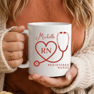 Custom Name Nurse Gift for Graduation   RN Nurse Coffee Mug