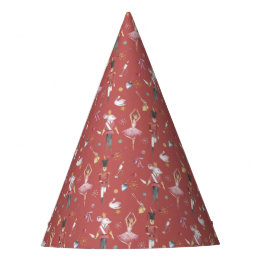Custom name Nutcracker Ballet Ballerina Christmas Party Hat