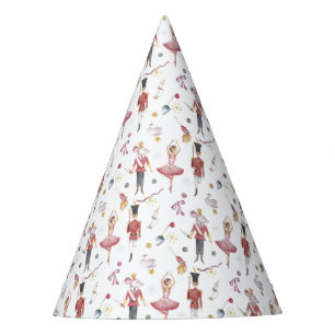 Custom name Nutcracker Ballet Ballerina Christmas Party Hat