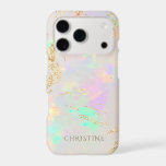 custom name opal stone design<br><div class="desc">opal gemstone photo iphone case</div>