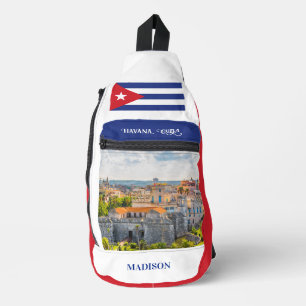 Custom Name (& optionally Photo) Havana Cuba Sling Bag