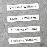 Custom name or company name fabric clothing<br><div class="desc">Create custom fabric or clothing labels with your name or company name with this easy to use template</div>