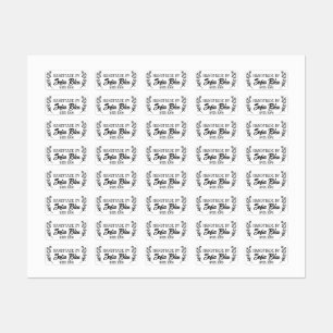 Custom name or company name fabric clothing labels