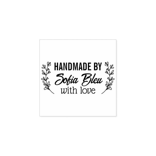 Custom name or company name fabric clothing labels rubber stamp (Imprint)