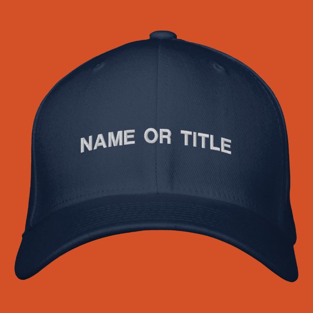 Custom Name or Title Embroidered Hat (Creator Uploaded)