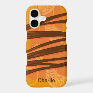 Custom name Orange Popsicle phone cases