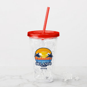 Custom Name Orlando Florida Acrylic Tumbler