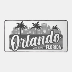 Custom Name Orlando Florida Desk Mat