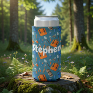 Custom Name Outdoor Gear Pattern Can Cooler