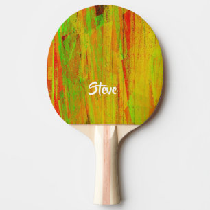 Custom name painted surface ping pong paddle