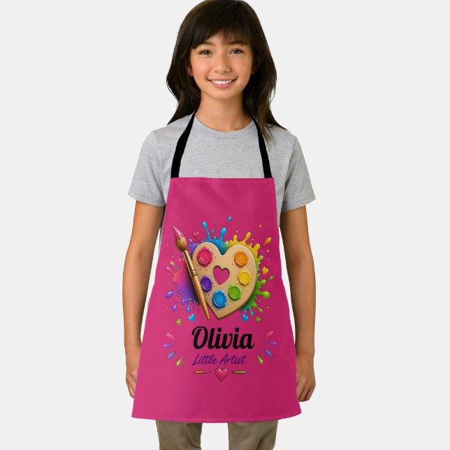  Custom Name,Painting Palette Personalised Art Apron (Insitu)
