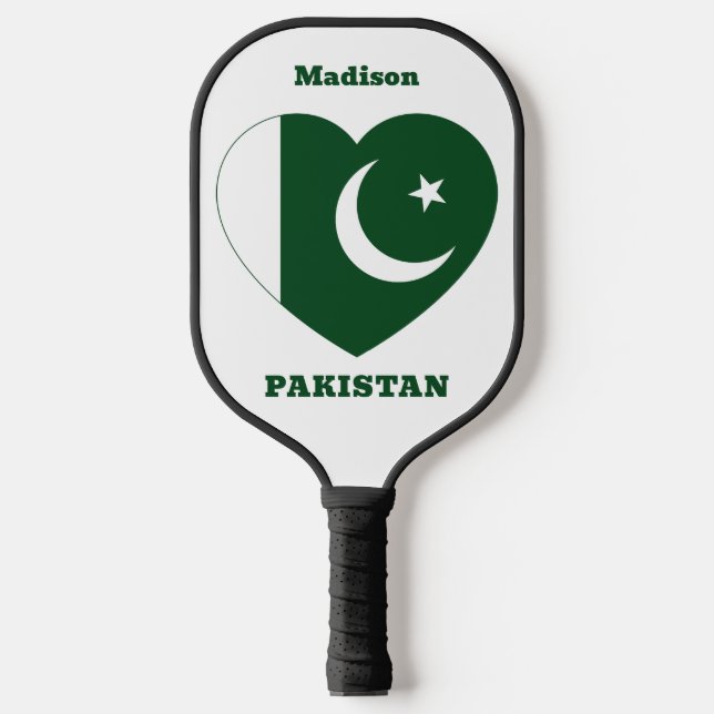 Custom Name Pakistan Pickleball Paddle (Front)
