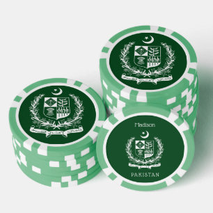 Custom Name Pakistan Poker Chips