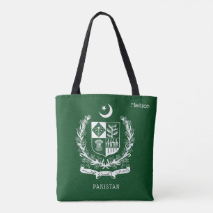 Custom Name Pakistan Tote Bag