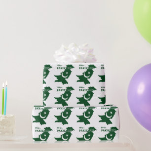Custom Name Pakistan Wrapping Paper