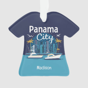 Custom Name Panama City Ornament