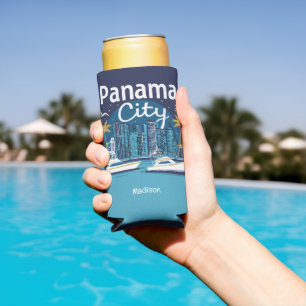 Custom Name Panama City Seltzer Can Cooler