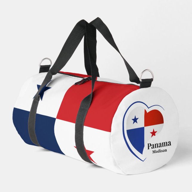 Custom Name Panama Duffle Bag (Left Corner)