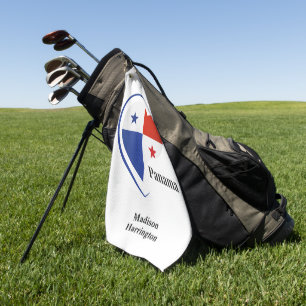 Custom Name Panama Love Golf Towel