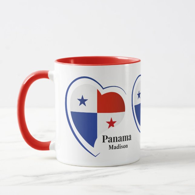 Custom Name Panama Love Mug (Left)
