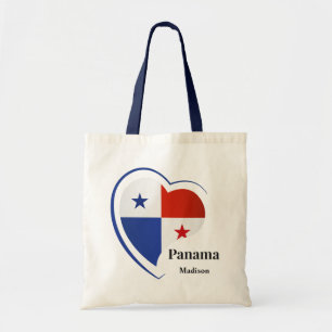 Custom Name Panama Love Tote Bag