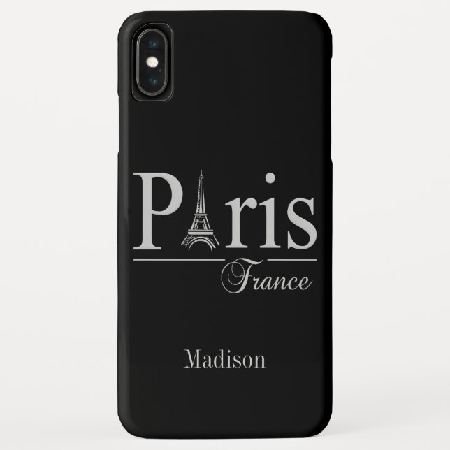 Custom name Paris France phone cases (Back)