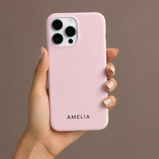 Custom Name Pastel Pink iPhone Case  (Creator Uploaded)