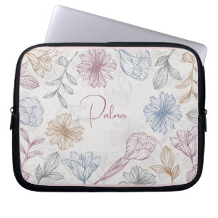 Custom Name Pattern Laptop Sleeve