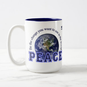 Custom name Peace mugs