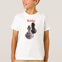 Custom Name Pencil Drawn Pawns Chess Kids