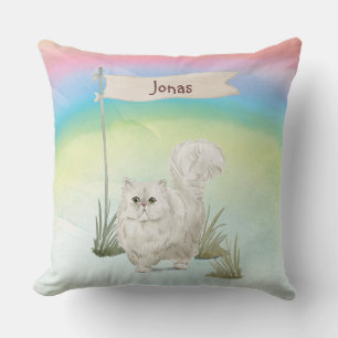 Custom Name Persian Cat Pet Cushion