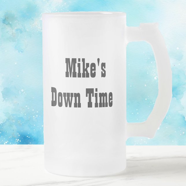 Custom Name Personalise Beer Time Frosted Mug Gift (Creator Uploaded)