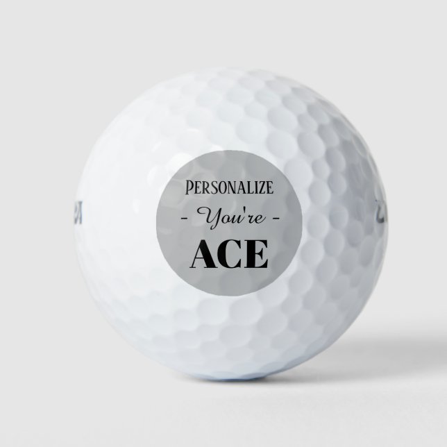 Custom Name Personalised Golf Balls (Front)
